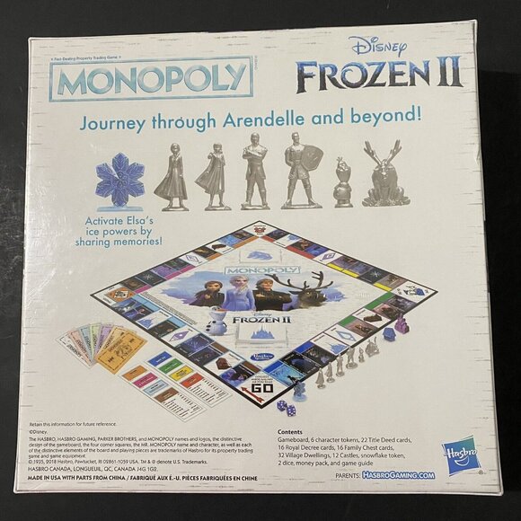 Disney Frozen II Monopoly Game - Picture 2 of 3